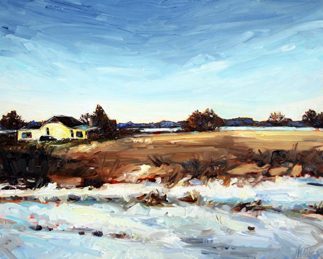 Tay Valley Pass, oil on panel, 18 x 20” © Julie HImel