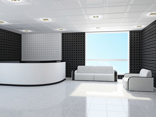 Office with furniture