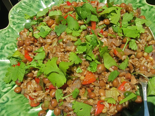 Caribbean pigeon peas and rice