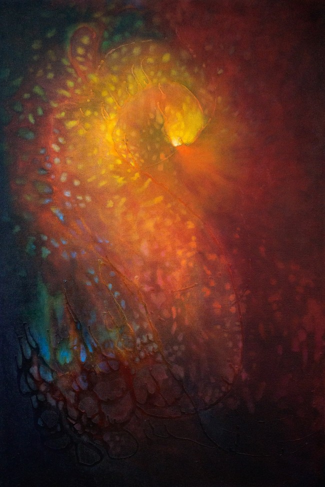 Fire's Kiss, oil on canvas 24" x 36"