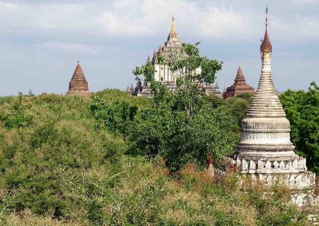A profusion of temples and stupas pepper the landscape