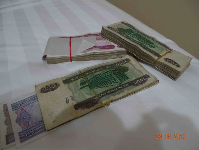 $650 Canadian when converted to Myanmar Kyat