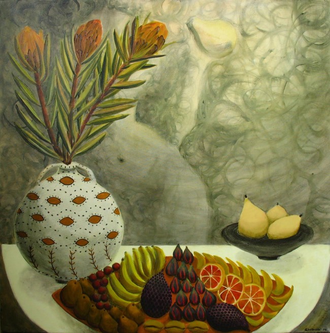 Fruit and Flowers In Moonlight @ Laurie Goodhart