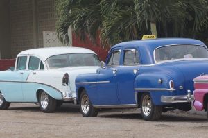 Vintage cars festoon the streets of Remedios