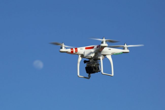 Drone with gopro digital camera
