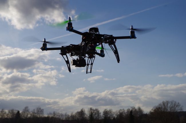 Drone at work