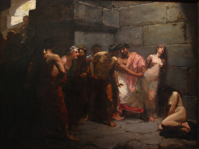 Las Virgenes Cristianas Expuestas al Populacho by Félix Hidalgo