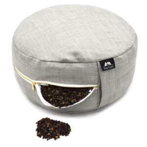 Meditation Pillow from PineTales filled with with buckwheat hulls